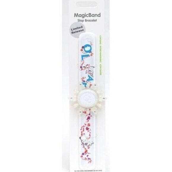 Disney Parks Olaf Snowman Slap Band Bracelet Magicband Unlinked NEW - Picture 1 of 9